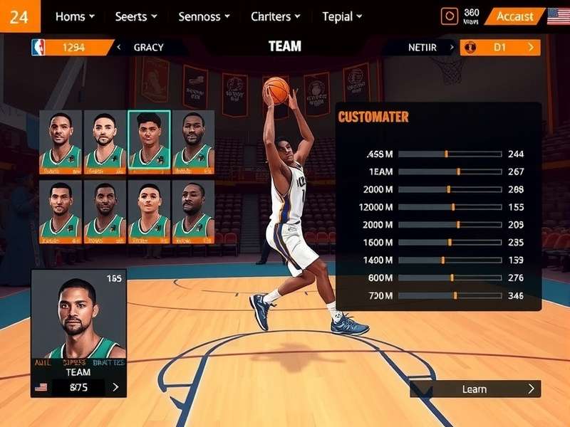 Dunk Dynasty Supreme gameplay screenshot showing basketball action